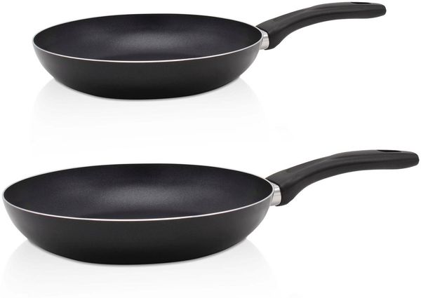 Krüger Pfannen-Set Aluminium Pfannen-Set DELPHI 2 tlg. (16 + 24 cm), Aluminium (Set, 2-tlg, 1x Bratpfanne Ø 16 cm (H. 4,5 cm), 1x Bratpfanne Ø 24 cm (H. 4,5 cm)