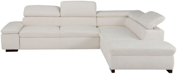 Home affaire Ecksofa Alberto L-Form, mit Kopfteilverstellung, wahlweise mit Bettfunktion