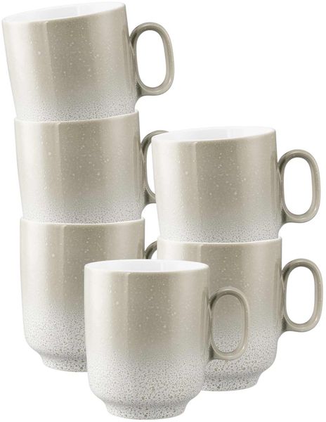 Seltmann Weiden Sento Home Henkelbecher 400 ml 6er Set - Aura cream