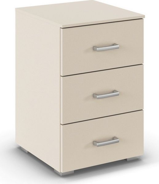 rauch Nachtkommode Gamma (Breite 40 cm / Höhe 61 cm, verschiedene Griffvarianten/-Farben), mit 3 geräumigen Schubladen MADE IN GERMANY