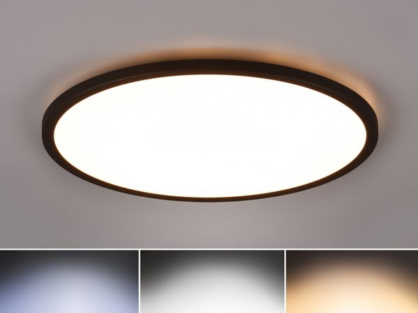 R64371932 Deckenleuchte AUREO schwarz matt 30W LED, Höhe ca. 2 cm