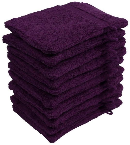 Hometex Premium Textiles Waschhandschuh in Premium Qualität 500 g/m², Feinster Frottier-Stoff 100% Baumwolle, (10er Set), weich, saugfähig, extra schwer & flauschig - TEST BILD TOP MARKE 2025