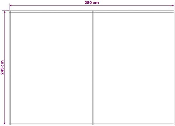 vidaXL Markisenersatzstoff Bordeauxrot 300 x 250 cm Polyester 3444251 Bild 5