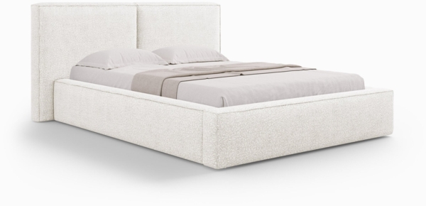 Micadoni Bett Jodie Boucle Baloo Weiß 160x200