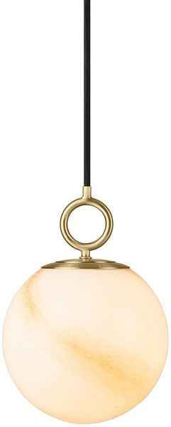 Halo Design 745555 Pendelleuchte Stockholm 18cm Glas marmor braun