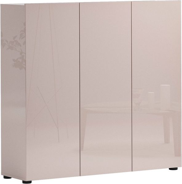 Home affaire Schuhschrank MISTER- Schuhregal, Made in Italy, 12 Fächer, 10 Einlegeböden Breite 120 cm, höhe 114 cm, komplett Hochglanz lackiert