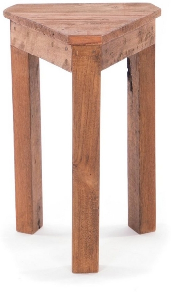 DESIGN DELIGHTS Beistelltisch BEISTELLTISCH "MILO", 45 cm, Massivholz, dreieckig, Blumenhocker