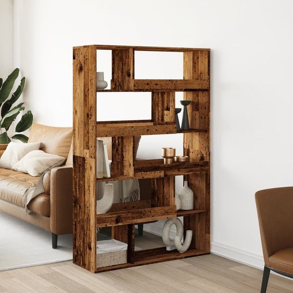 vidaXL Bücherregal Altholz-Optik 100x33x156,5 cm Holzwerkstoff 3309346