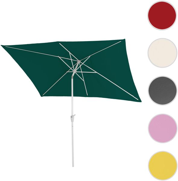 Mendler 'N23' Sonnenschirm, neigbar, UV-Schutz 50+, Alugestell / Polyester grün, 2x3 m Bild 8