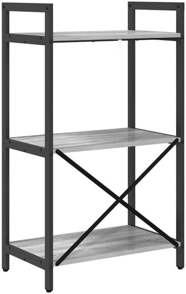 vidaXL Bücherregal Graues Sonoma 56 x 34 x 96 cm Holzwerkstoff 883877 Bild 6
