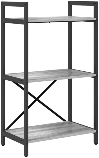 vidaXL Bücherregal Graues Sonoma 56 x 34 x 96 cm Holzwerkstoff 883877 Bild 1