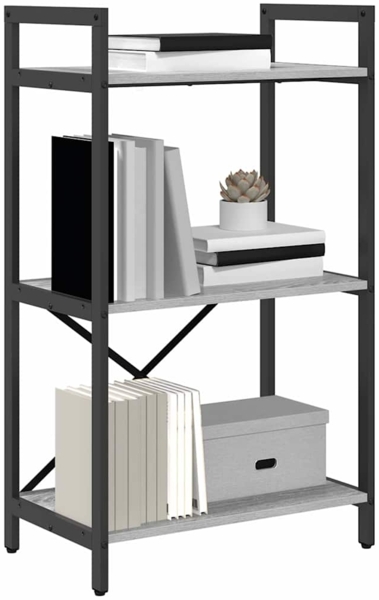 vidaXL Bücherregal Graues Sonoma 56 x 34 x 96 cm Holzwerkstoff 883877 Bild 2
