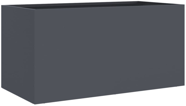 vidaXL Pflanzkübel Anthrazit 62x30x29 cm Stahl 841591