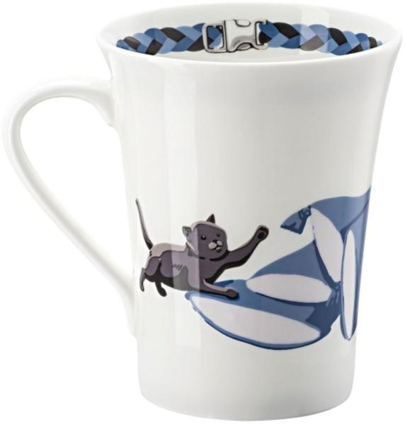 Hutschenreuther Becher My Mug Katze -Britisch Kurzhaar Becher mit H. 0,4l, Bone China, Tassen
