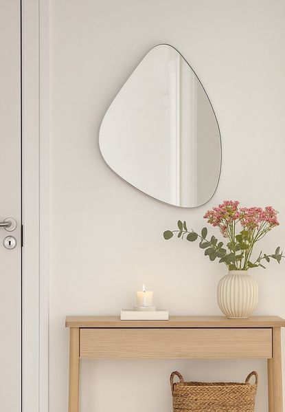 Wandspiegel in Silber – Modernes Design mit Metallrahmen (52x63 cm)