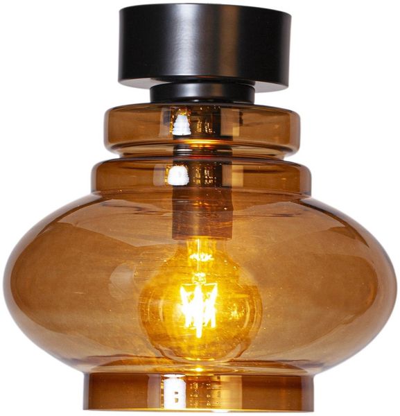 By Rydéns 4202200-5512 Deckenleuchte Dolores cognac 30cm Glas
