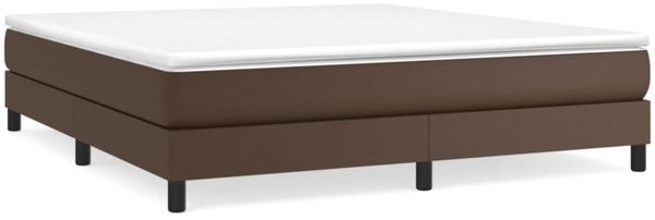 vidaXL Boxspringbettgestell, Kunstleder Braun, 180x200 cm