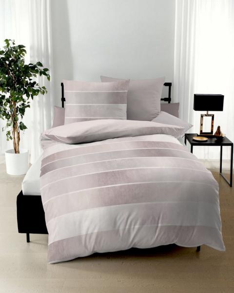 Kaeppel Biber Wendebettwäsche Timeless 135x200 cm + 80x80 cm Rosé