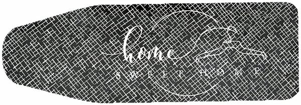 Kipit Bügelbrettbezug BÜGELBRETTBEZUG Muleton 140x50cm Bügeltischbezug Bezug (Anthrazit-96), Bügelbrett mit Zugkordel Schaumstoffpolsterung Vintage Look Bügeltisch