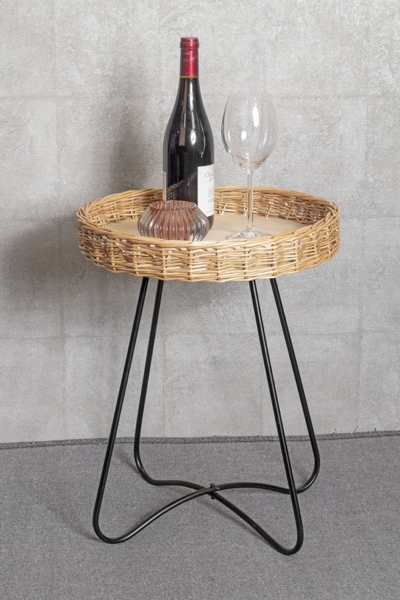 Beistelltisch Valeria 1 schwarz-natur