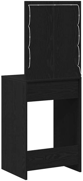 vidaXL Schminktisch mit Speicher Schwarz Eichen-Optik 50 x 41 x 135 cm 865038 Bild 7