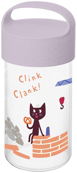 Koziol Snackpot / Trinkflasche 500 ml Buddy Koziol Snack 0,5 Trucks organic grey trucks