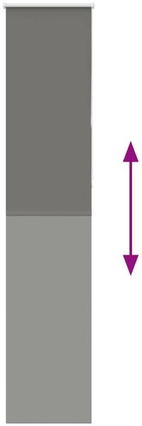 vidaXL Verdunkelungsrollo Grau 45x230 cm Stoffbreite 40,7 cm Polyester 4011195 Bild 4