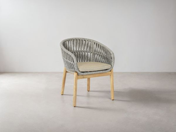 Micadoni Stuhl Jondal 1-Sitzer Hellbraun