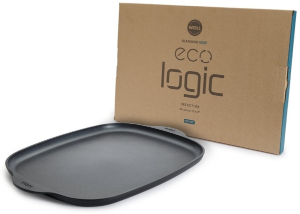 WOLL Guss-/Grillplatte Backofenfest 30 x 38 cm Aluminium Induktionsgeeignet Spülmaschinenfest