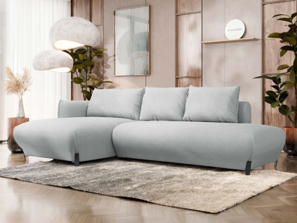 Ecksofa Fraski mit Bettkasten und Schlaffunktion (Farbe: Curio 80, Seite: Links LC-2R)