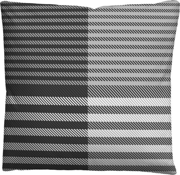 biberna Feinbiber Bettwäsche 0004106 KARO-STREIFEN, silber/grau, 1x 135x200 cm + 1x 80x80 cm Bild 3