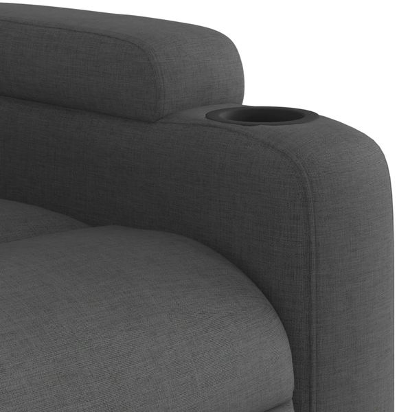 vidaXL Relaxsessel Elektrisch Dunkelgrau Stoff 3204573 Bild 10