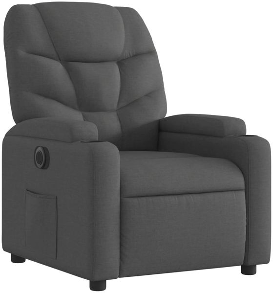 vidaXL Relaxsessel Elektrisch Dunkelgrau Stoff 3204573 Bild 3