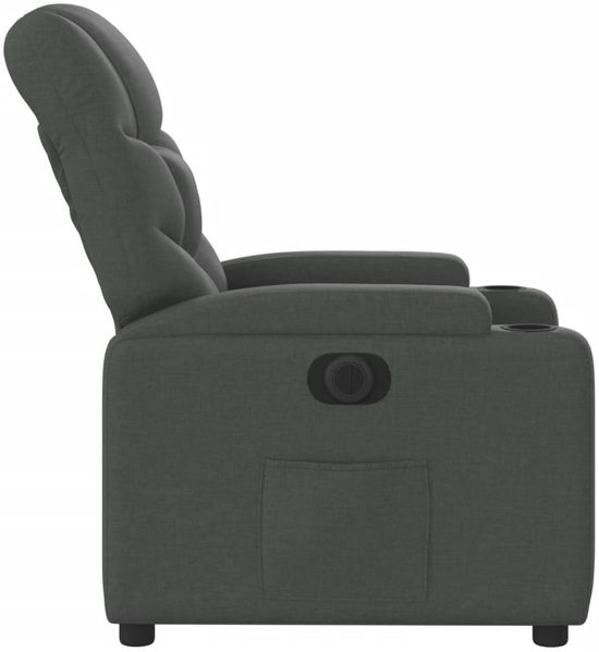 vidaXL Relaxsessel Elektrisch Dunkelgrau Stoff 3204573 Bild 9