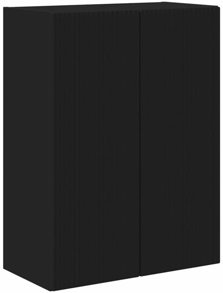 vidaXL TV-Wandschrank Schwarz 59,5 x 31 x 80 cm Holzwerkstoff 892360