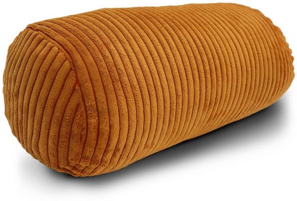 Amilian Nackenrolle mit Bezug 15 x 40 cm - Kissenrolle - mit Nackenrollenbezug - Bettrolle, Kopfstütze, Nackenstütze mit Bezug, ideal als Dekokissen, Sofakissen, Kissen, Kissenrolle, Lagerungskissen, Schlafkissen und für Reisen