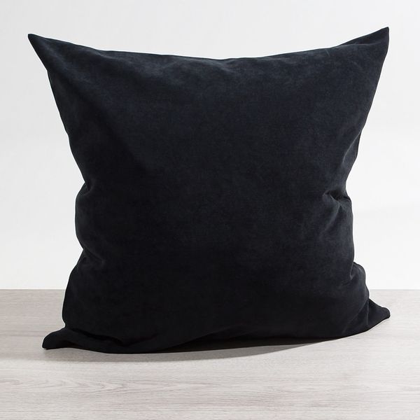 Kissen Deko von Lysel - schwarz Uni Jerada 50x50 Polyester kissenbezug Dekokissen