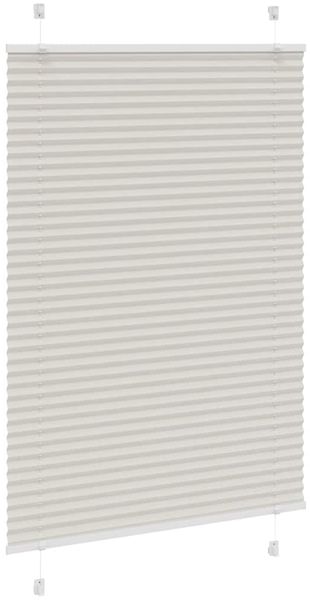 vidaXL Plissee Hellgrau 90x150 cm Stoffbreite 89,4 cm Polyester 4015345 Bild 3