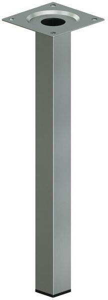ib style Tischbein Tischbeine 25 x 25 mm 4er Set Verchromt, Tischfüße - Möbelfüße