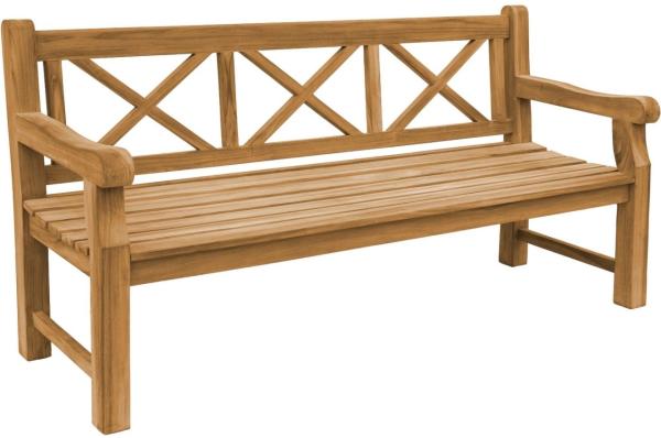 Friesenbank Märsta XXL Gartenbank Teak Massivholz - Breite: 180 cm