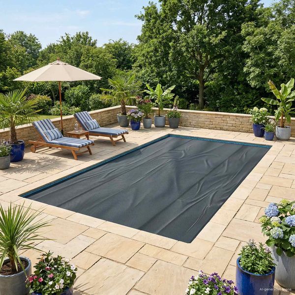 vidaXL Solar Poolabdeckung Hochwertig 260 x 160 cm 200 μm Quadratisch 42034506
