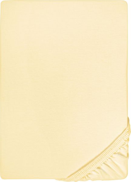 biberna Feinjersey-Spannbetttuch 0077144, gelb, 1x 90x190 cm - 100x200 cm Bild 5