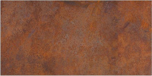 matches21 HOME & HOBBY Läufer Küchenläufer Metall-Optik Rost braun rot rutschfester Flur Teppich, rechteckig, Höhe: 5 mm, Waschbarer Küchenteppich 60x150 cm für Küche, Schlafzimmer