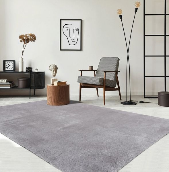 the carpet Teppich kuschelig & Super Soft, Anti-Rutsch Unterseite, rechteckig, Höhe: 16 mm, Waschbar bis 30 Grad, Felloptik, Wohnzimmer Teppich, Kundenliebling