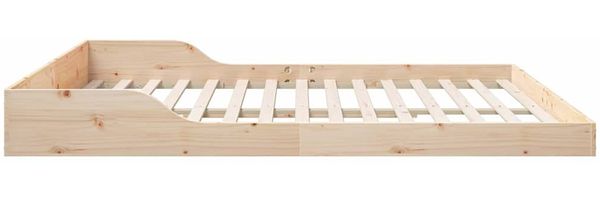 vidaXL Bettrahmen Braun 180 x 210 cm Massives Kiefernholz 873358 Bild 6