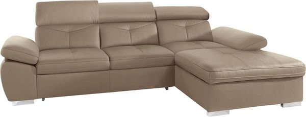 exxpo - sofa fashion Ecksofa Spring, super bequem, mit Armteil- und Kopfteilfunktion, OTTOs Choice, L-Form, wahlweise mit Bettfunktion und Bettkasten