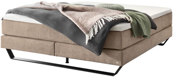 Julieta Boxspringbett schwarz Polyester/Polyamid/Viskose 200cm x 200cm x 60cm