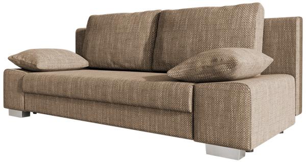 Mirjan24 Sofa Laura mit Schlaffunktion und Bettkasten, Lawa 02 beige