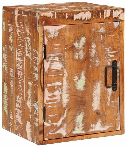 vidaXL Nachttisch Braun 35 x 33 x 48 cm Massivholz Altholz 4016726
