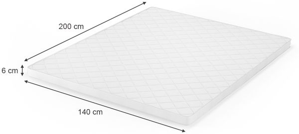 Matratzenschoner Weiß 140 x 200 cm Vitalispa Bild 3